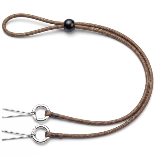 Wavwavw Western Braided Stampede String Chin Strap with Cotter Pins Stampede Strings Hat Cinch for Cowboy Hat Brown