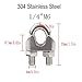 Wire Rope Clip, Luckkyme Wire Rope Clamp 20PCS Stainless Steel 1/4