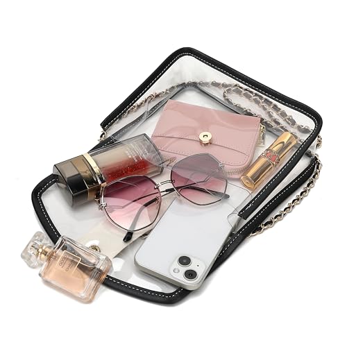 NEOREAL Direct 2 in 1 Clear Purse for Concert Sport, Stadium Approved Clear Crossbody Bag Handbag for Women2