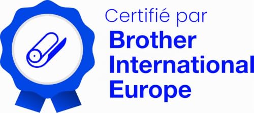Brother Premium - Semi-brillant - Revêtement supérieur - 102 x 74 mm 1000 pièces (1 rouleau(x) x 1000) étiquettes découpées - pour Brother TD-4420TN, TD-4650TNWB, TD-4650TNWBR, TD-4750TNWB,