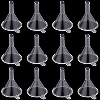 eBoot Small Funnel Mini Funnel for Bottle Filing Perfume Essential Oil, Clear, Plastic, 20 Pieces