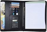 Assez grand - La fermeture éclair est en similicuir de haute qualité, les coutures sont très décentes. Sur le classeur à anneaux droit se trouve un classeur A4 standard, qui peut contenir un document de format A4, la poche gauche est assez grande for les blocs-notes, les papiers A4, les livres. Donc, si vous ajoutez beaucoup de fichiers chaque jour, ce classeur de documents est conçu for vous !