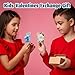 VEALIZUU 24 Packs Valentine's Day Plush Animal Finger Puppet Toys Sets, 24 Cute Cards, Perfect for Kids' Valentine Exchange Gifts