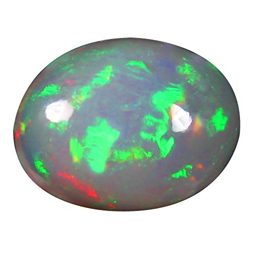 Pierre précieuse opale arc-en-ciel naturelle de qualité cabochon de 4.58 ct