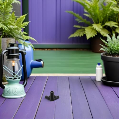 Conectores de esquina de dosel YARNOW 8mm accesorios de plastico negro para carpa de camping 8