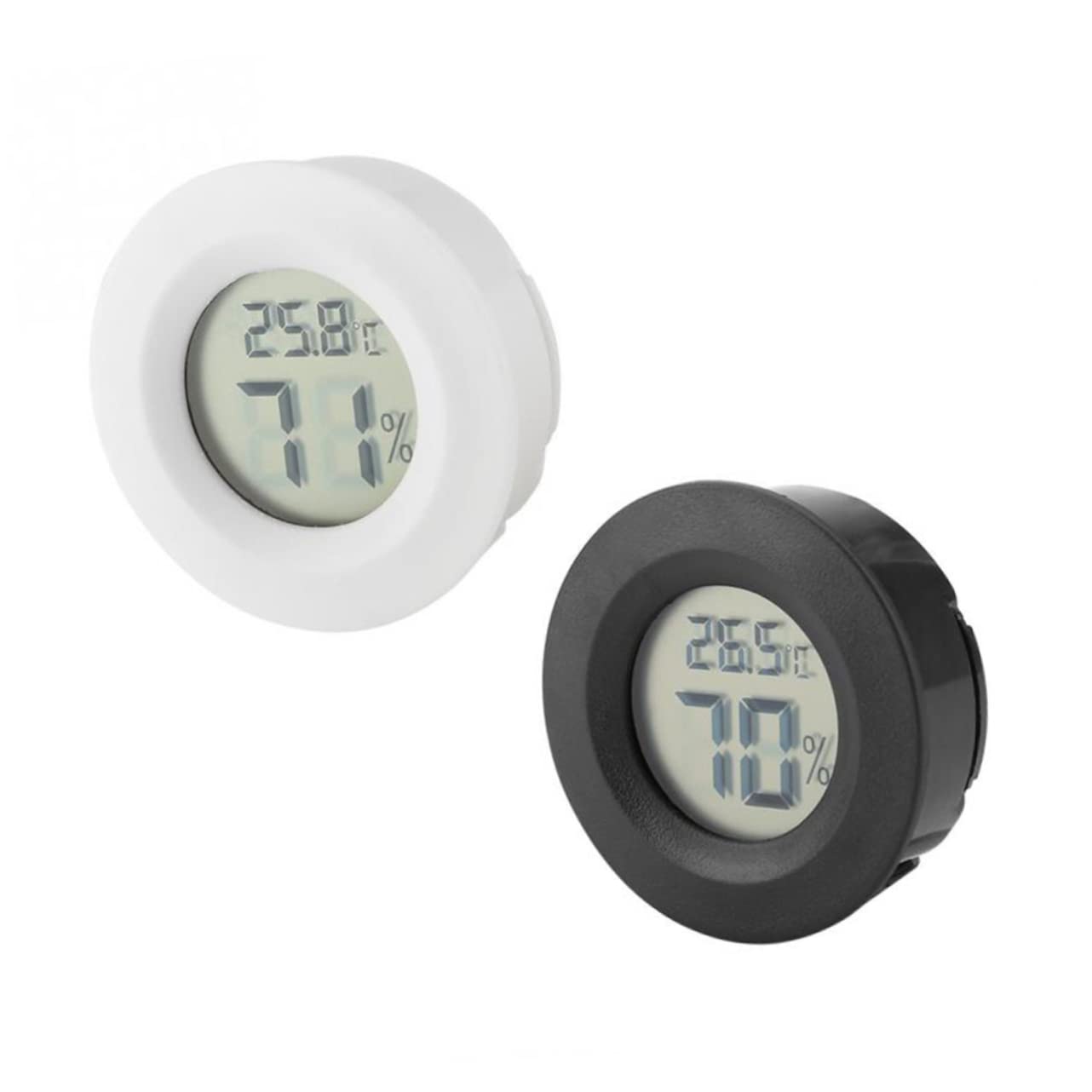Abaodam 3 Set Termometro Accessori per Rettili umidità Terrario per Rettili Rettile Casa Forniture di Terrario di Temperatura Dell'acquario Black 4 Pezzi*3