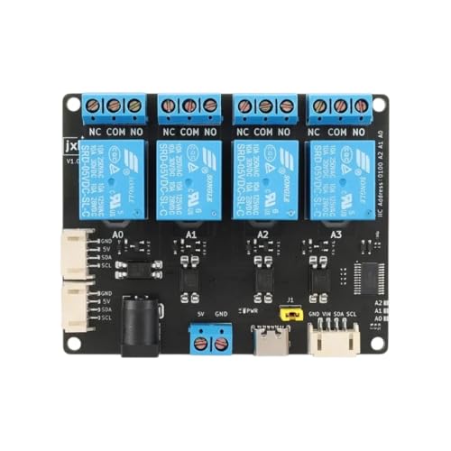 XL9535 1 2 4 8 16 Way Channel Expansion Relay Module 5V Supply Optocoupler Isolation Board IIC Communication Cable Industrial Grade Precision Reliable Electronic Module