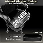 Video Game Chair for Adults, Massage Gaming Chair with Footrest, Adjustable Lumbar Pillow Gamer Chair for Kids, Comfortable Computer Chair with Leg Rest