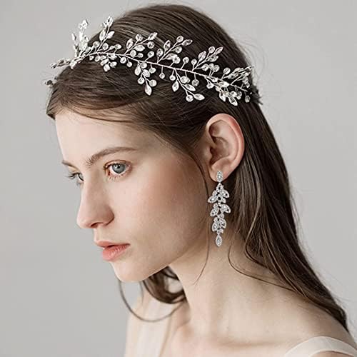 CASSIECA 4 Pairs Clip on Earrings for Women Elegant Crystal Teardrop