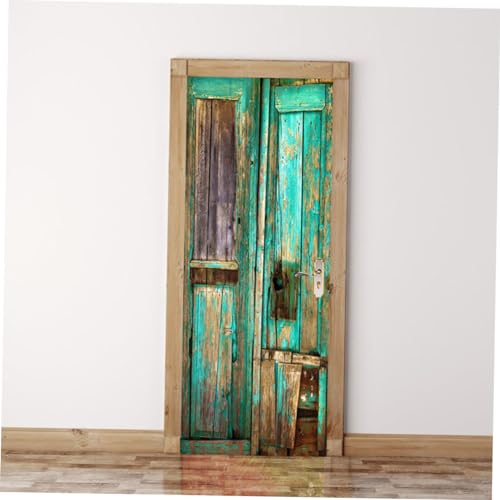 Autocollant de porte 3D HEMOTON rénovation sans bulles mural facile pour masquer défauts