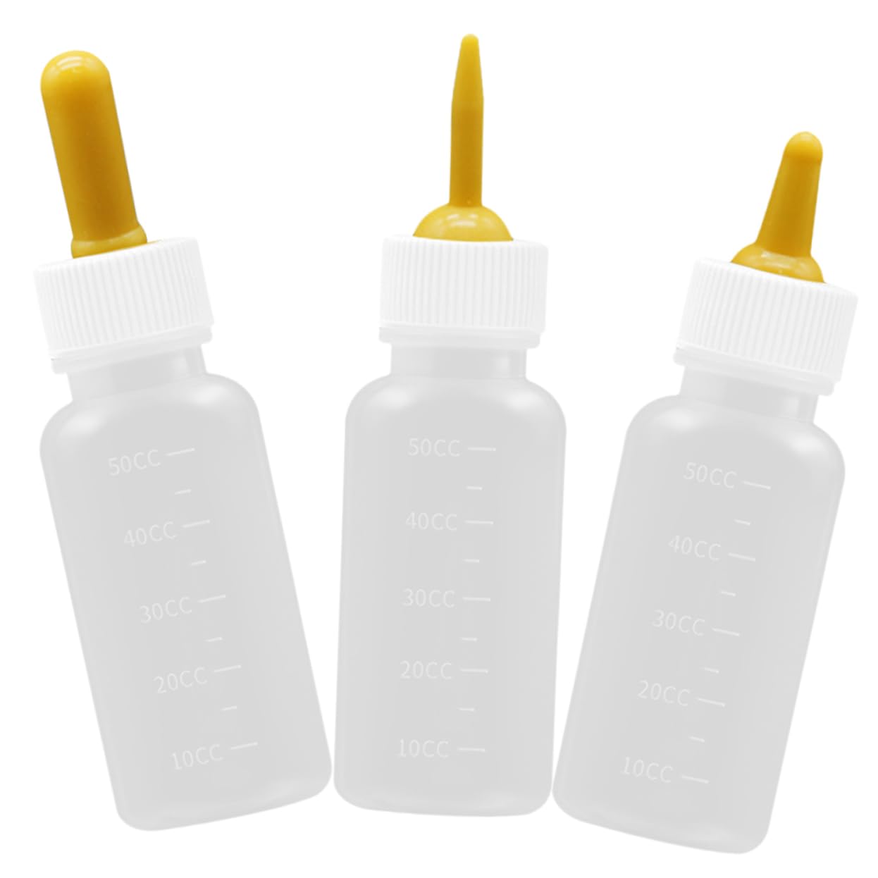 Levemolo Puppy Feeding Bottles 3pcs Silicone Pet Nursing Bottles - for Newborn Pets