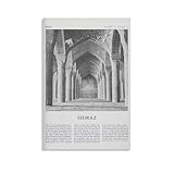 Images de qualité supérieure et aux couleurs vives : toile de voyage Shiraz Iran de haute qualité, texture fine, sans odeur particulière, créant une vie saine et confortable, images HD imprimées, réalistes, qui ne se décolorent pas, des scènes vives égayeront vos murs.