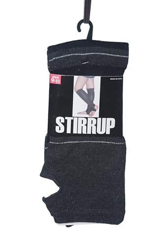 Image of Tipi Toe Women's Stirrup Yoga Socks, Lightweight Knee-High Leg Warmers, Open Heel Non-Slip Design. Ideal for Yoga & Dance