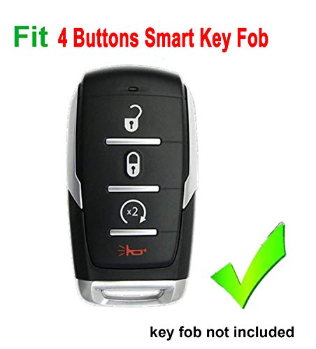 Coque silicone clé RAM 1500 protection télécommande voiture 4 boutons - 2