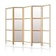 Raumtrenner Murando Paravent Innen Raumteiler Holz Japan 225×172 cm