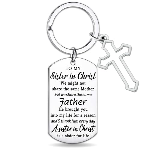 Christian Sister Keychain Gift