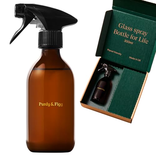 Purdy & Figg | Counter Clean Bottle for Life | 300ml Refillable Spray Bottle | Adjustable Trigger | Sustainable & Reusable | Cleaning Solutions | Easy Mix & Use for All Surfaces