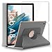 Produktbild ebestStar - kompatibel mit Samsung Galaxy Tab A8 10.5 Hülle SM-X200 X205 (2021) Rotierende Schutzhülle Etui Ständer, Rotating Case Cover, Grau + Panzerglas Schutzfolie