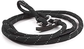 Gee Tac Figure of Eight Soft Hi Viz Dog Lead - BLACK
