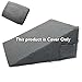 Wedge Pillow Cover for 25x24x12 Bed Wedge Pillow, Hypoallergenic Replacement Case Cover with Zipper & Pockets, Gray