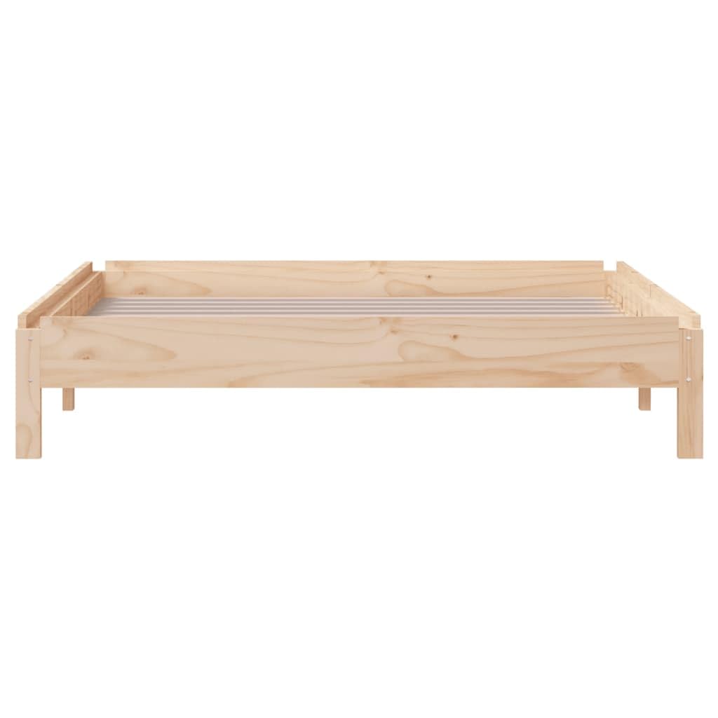 Massives Kiefernholz Stapelbett stabil stapelbar 100x200 cm Braun