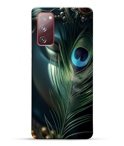 Image of Lord Krishna Mor Pankh Printed Hard Back Case Cover Compatible for Samsung Galaxy S20 FE 5G / Samsung S20 FE 5G (Multicolor) - D1663