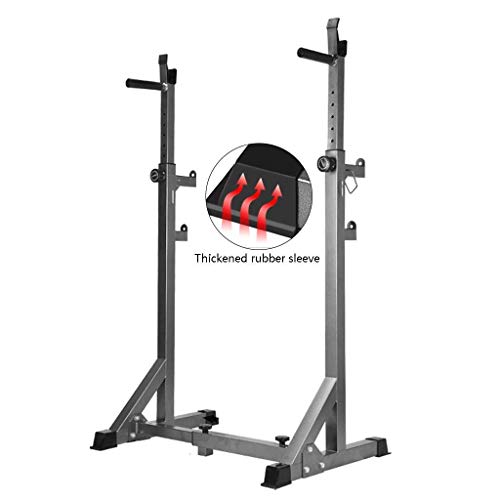 OTQEFTN Squat Rack Home Fitness Equipment Indoor Single and Double Multi-Function Bench Press Barbell Squat Rack Load-Bearing 300kg Weight Racks