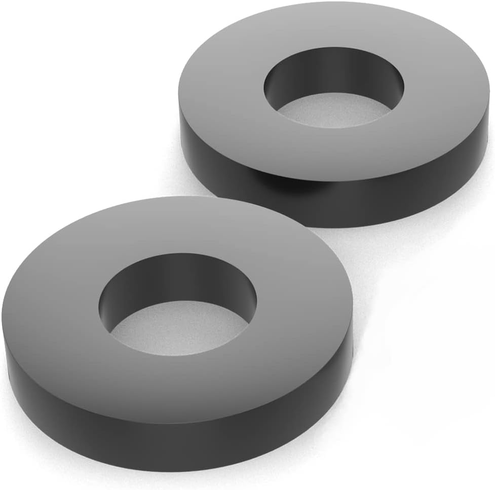 Isolate It: Sorbothane Vibration Isolation Washer 30 Duro (33mm ID - 1.27cm OD - 33mm Thick) - 12 Pack