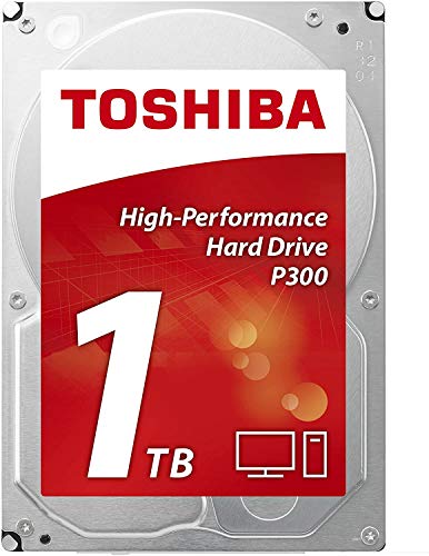 Toshiba P300 High Performance 1TB Internal Hard Drive (Retail) 3.5 Inch SATA - HDWD110EZSTA