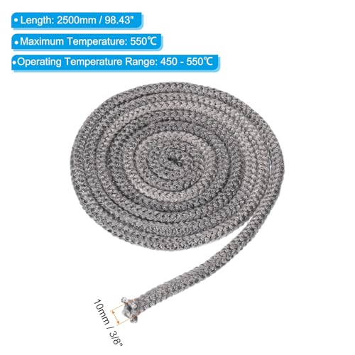 Corde de poêle 10mm de qualité supérieure en fibre de verre graphitée - 3