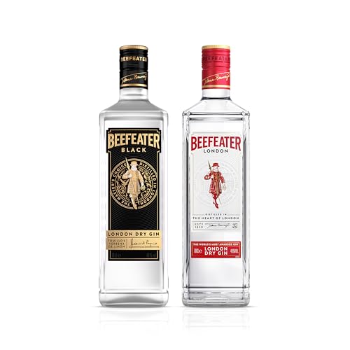 Beefeater London Dry Ginebra Original, 700ml + Black London Dry Ginebra - 700ml