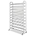 Whitmor 10 Tier Shoe Tower, 50 Pair, Chrome