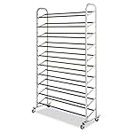 Whitmor 10 Tier Shoe Tower, 50 Pair, Chrome - Image 2