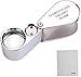 Produktbild Augenlupe 30 Fach Vergrößerung Metall Lupe mit Licht Sehhilfe für Juwelier Handwerk Uhrenreparatur Handlupe Taschenlupe mit Acryllinsen Taschenmikroskop Leselupe