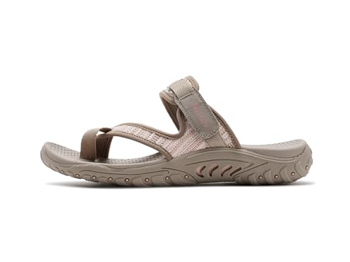 Skechers Skechers Women's Reggae-(Toeloop) Sport Sandal, Taupe/Multi, 10
