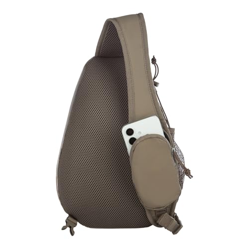 Image of Eddie Bauer Ripstop Sling Bag | Travel | Everday Carry | Lightweight | Ripstop Nylon | Adjustable | 8L - Mushroom