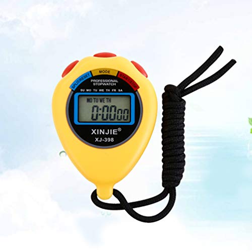 Cronômetro esportivo LIOOBO 1 peça impermeável 2 faixas temporizador eletrônico para árbitro técnico