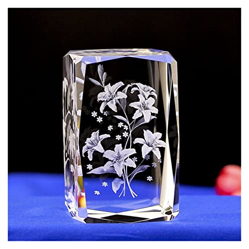 Quartz cristal 3D rose figurine miniature artisanat décoration d'intérieur
