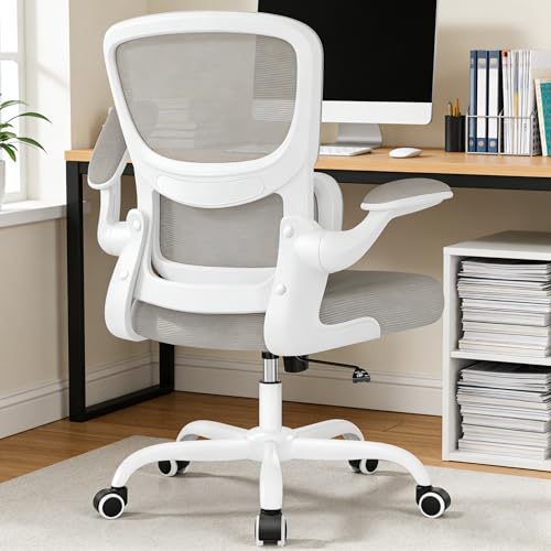 Image of ALLGOD Office Chair Ergonomic Desk Chair, Breathable Mesh Desk Chair Comfy with Lumbar Support, Flip-up Armrests, Computer Chairs Comfortable for Home, Office, Work, Standard, 300Lbs