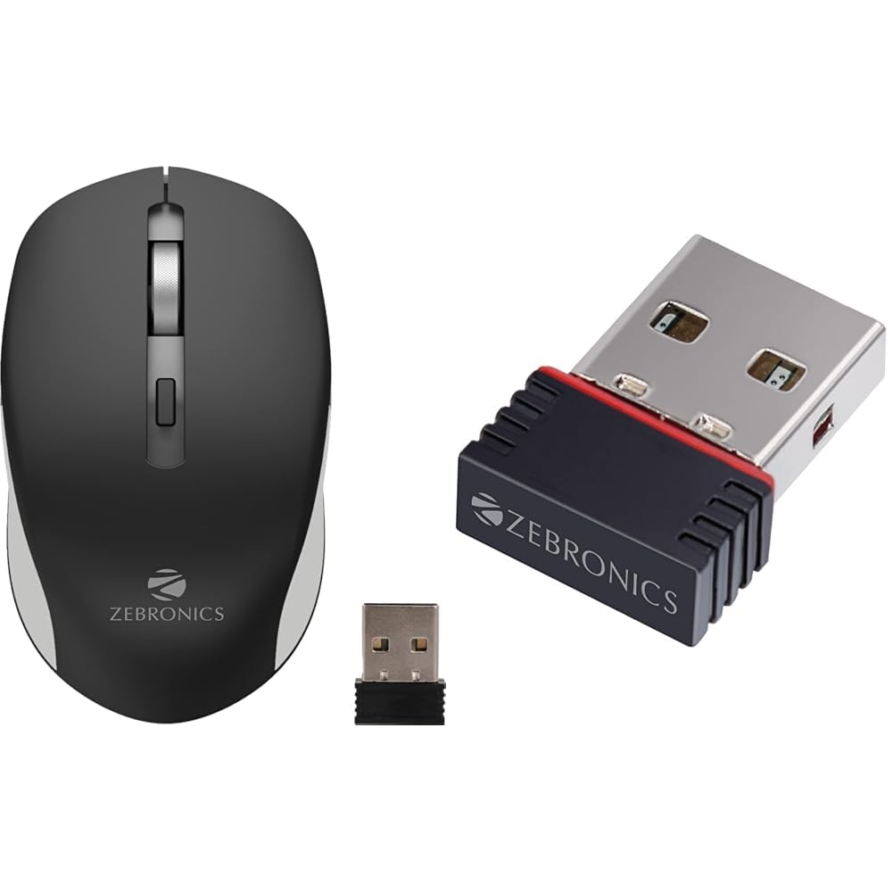 ZEBRONICS Zeb-Jaguar Wireless Mouse, 2.4GHz with USB Nano Receiver, High Precision Optical Tracking, (B0BR1NWR7T) Amazon Price History, Amazon Price Tracker