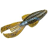 Strike King Rage Baby Bug Fishing Lure, Soft Plastic Craw, Blue Craw, 3-Inches, 9-Pack
