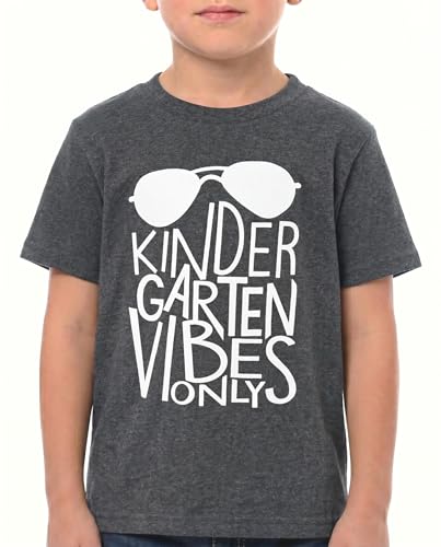 Image of Unique Baby Boys Kindergarten Vibes Only Back to School T Shirt