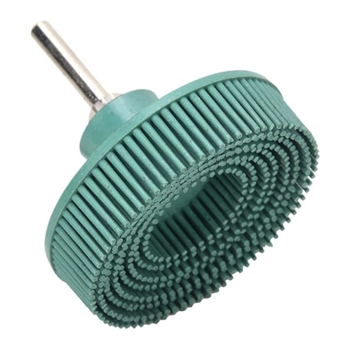 Cerdas abrasivas, Disco Cepillo Abrasivo Goma Multicolor 2/3 Pulgada 1/2 Uds(Green 3 inch)
