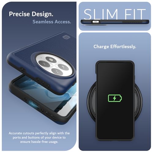 Image of TUDIA [MergeGrip Designed for OnePlus 13 Back Cover 5G (2025) - [Military Grade Drop Tested] Dual Layer Shockproof Slim Heavy Duty Tough Phone Case - Indigo Blue