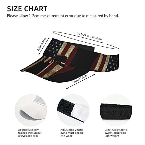 Usa Flag American Spartanadult Sunscreen Visor Cap,For Men Women Multicoloured #TOP3