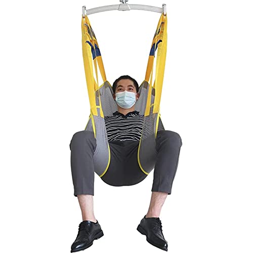 Sling de elevación del paciente, capacidad de peso de 230 kg, esling de transferencia de pacientes de malla transpirable con 4 posiciones, con agarre direccional, para ancianos, bariátricos, discapa