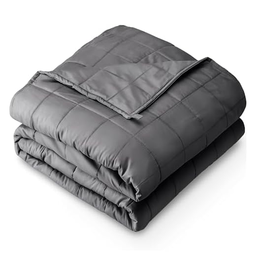 Bare Home Weighted Blanket Queen Size 17lbs (60" x 80") for Adults - All-Natural 100% Cotton - Premium Heavy Blanket Nontoxic Glass Beads (Grey, 60"x80")