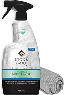 Stone Care International Marble Daily Cleaner - 24 Ounce with Microfiber Cloth