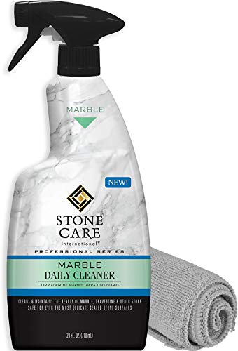 Stone Care International Marble Daily Cleaner - 24 Ounce with Microfiber Cloth