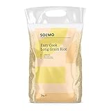 Marchio Amazon - Solimo Riso a chicco lungo, 4 kg (2 confezioni x 2kg)